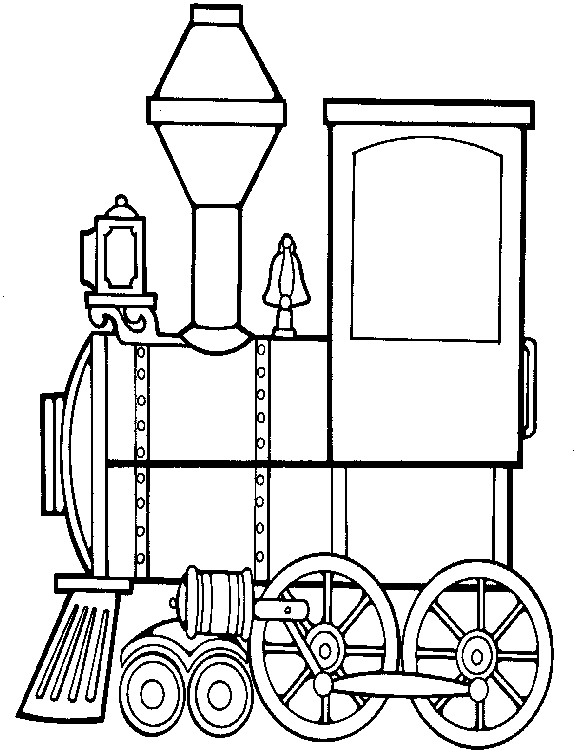 Plansa de colorat cu Tren 43 38